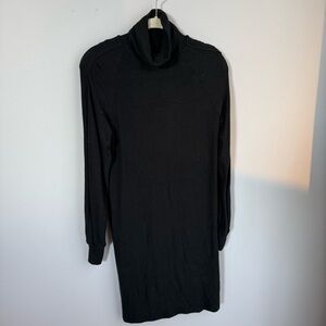 Enza Costa Charcoal Knit Sweater Dress